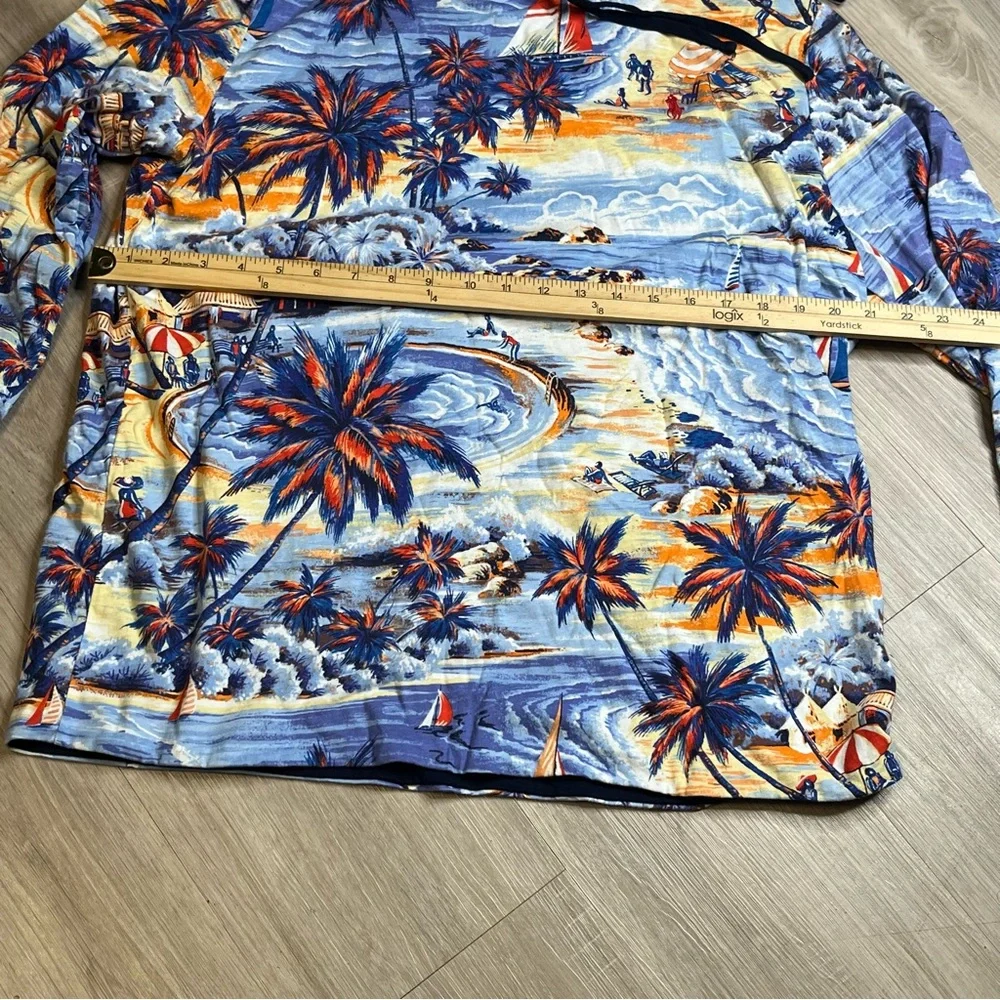 Men’s‎ Polo Ralph Lauren Reversible Tropical Hawaii Print Hooded Pullover Medium